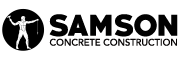 logo for samson concrete construction