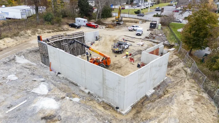 concrete structural walls in Hudson NH by Samson Concrete Construction