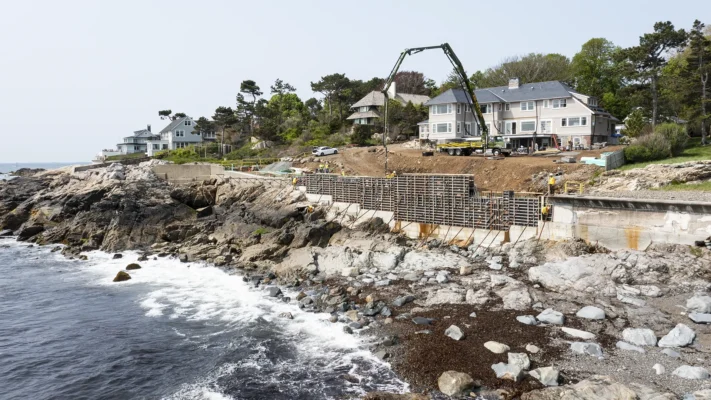 seawall concrete marblehead ma