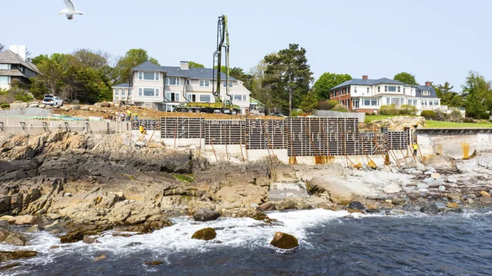 seawall concrete marblehead ma