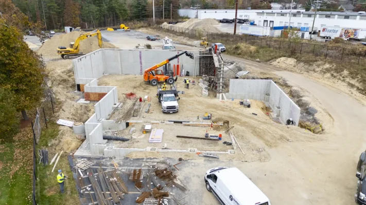 concrete structural walls in Hudson NH by Samson Concrete Construction