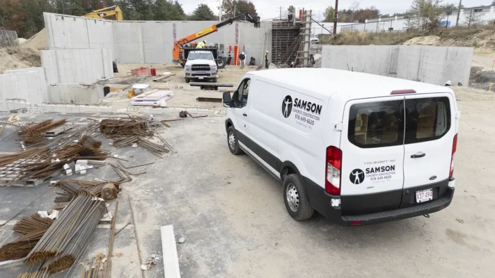 concrete structural walls in Hudson NH by Samson Concrete Construction