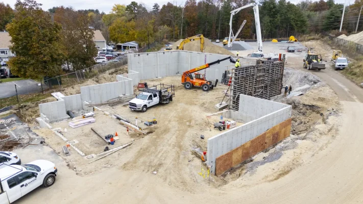 concrete structural walls in Hudson NH by Samson Concrete Construction