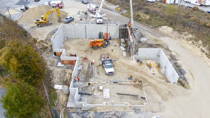 concrete structural walls in Hudson NH by Samson Concrete Construction