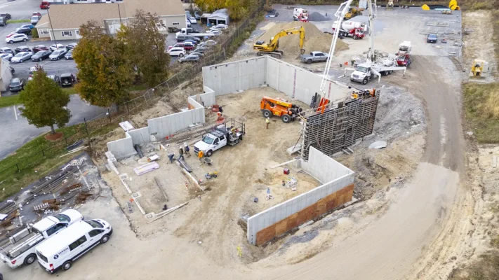 concrete structural walls in Hudson NH by Samson Concrete Construction