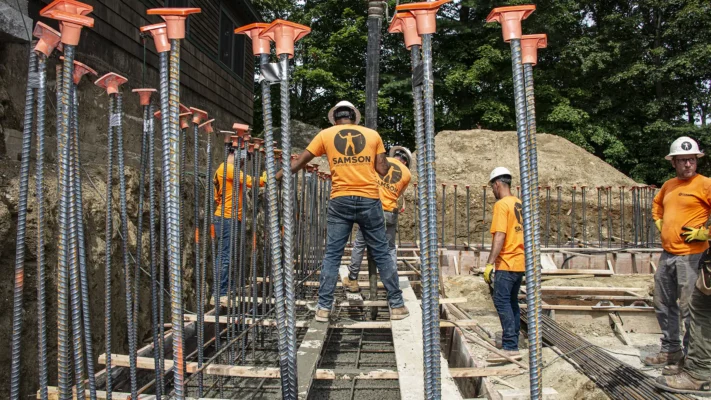 concrete foundation exeter nh by samson concrete construction
