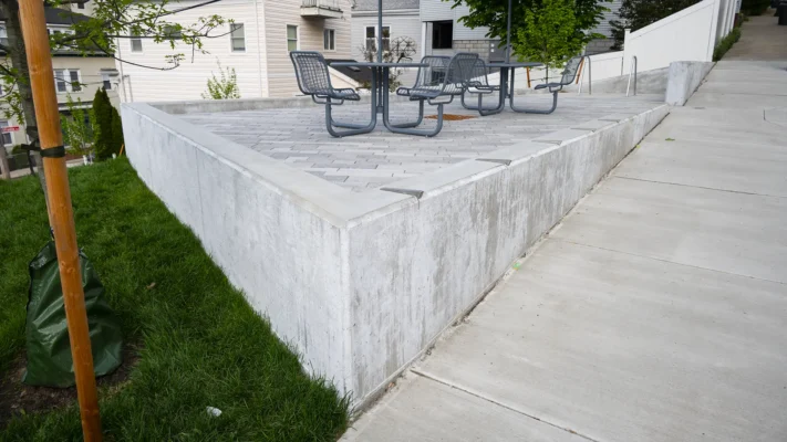 Concrete Retaining Wall, Chelsea MA Samson Concrete Construction
