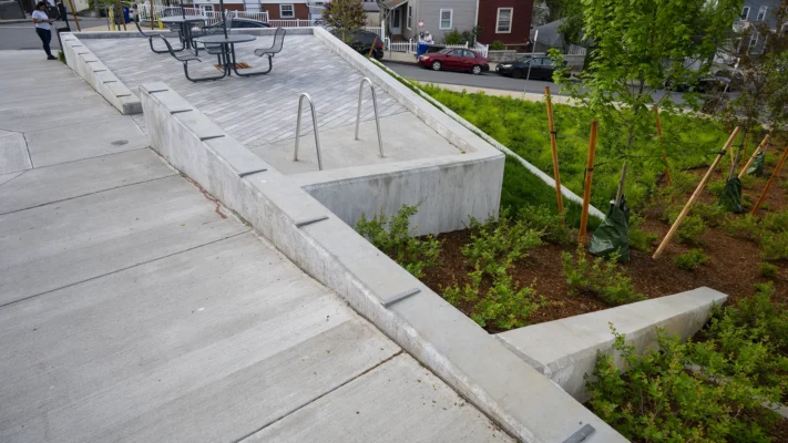 Concrete Retaining Wall, Chelsea MA Samson Concrete Construction