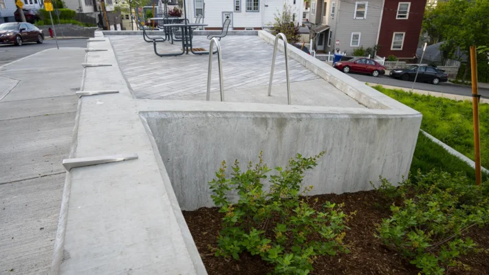 Concrete Retaining Wall, Chelsea MA Samson Concrete Construction