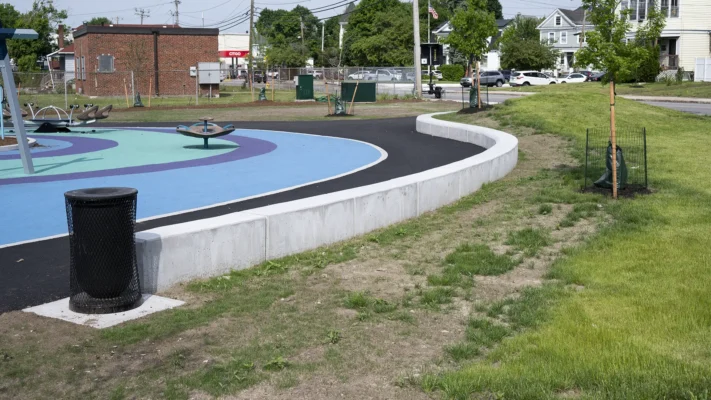 architectural concrete at Donovan Park Lawrence MA by Samson Concrete