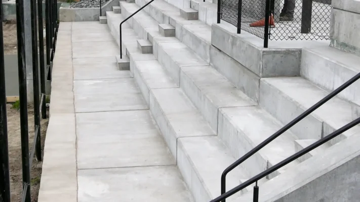 architectural stairs, posts, walls, sidewalks Lawrence MA
