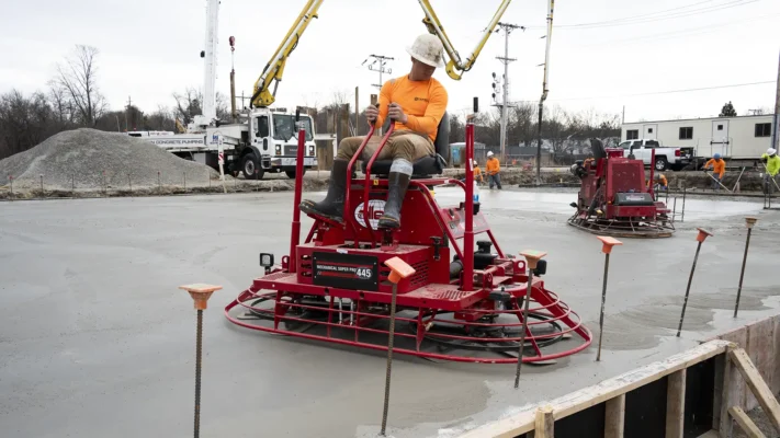 concrete flatwork slab for Haffner's store Lawrence MA by Samson Concrete Construction